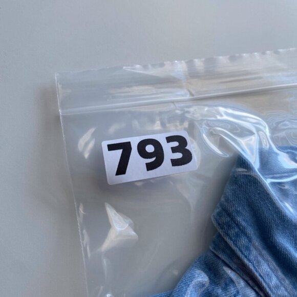 Vintage Enza Denim Button-Up Shirt Embroidery Woman XL Coastal Beach Coquette - Picture 14 of 14